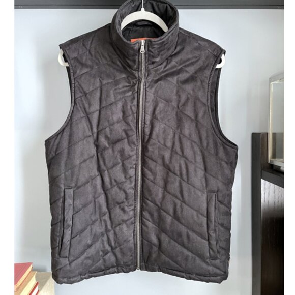 Robert Comstock Vertical Quilted Vest (Black) M - Picture 1 of 9